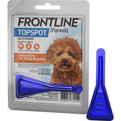 Frontline Topspot Cães Cachorro Carrapato Pulga Piolho 1 A 10kg — foto 2 de 2