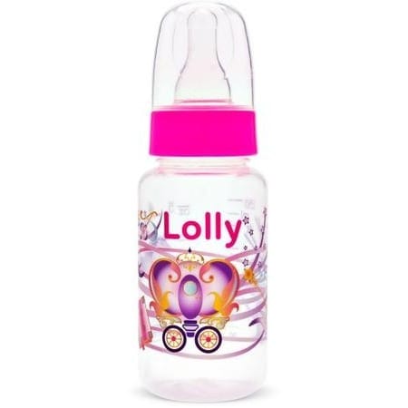 Mamadeira Lolly Silicone Animais 150ml Rosa BPA Free — foto 2 de 3