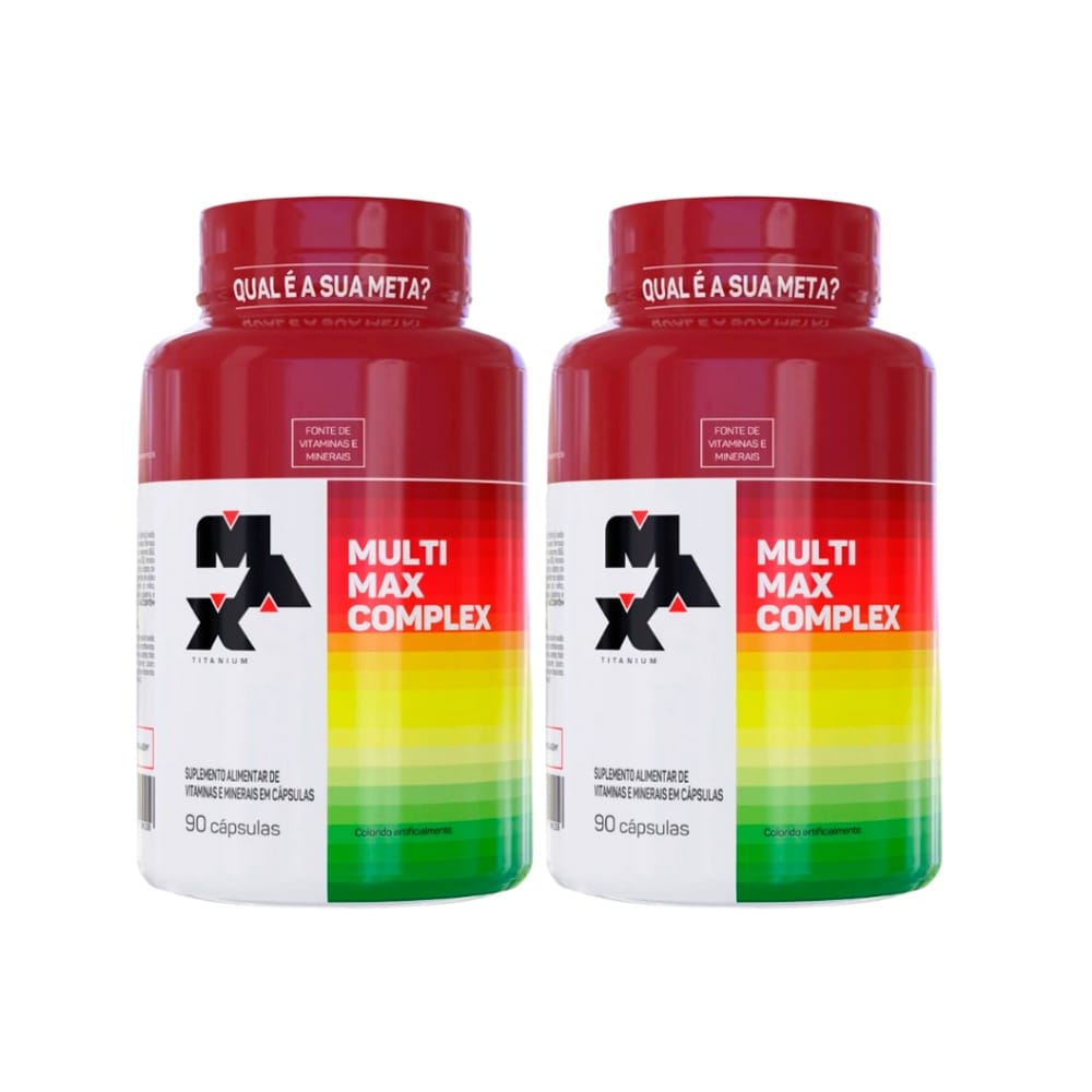 2x Multivitaminico Multimax Complex 90 Cáps - Max Titanium… · GTIN 7895290313793 — foto 7 de 7