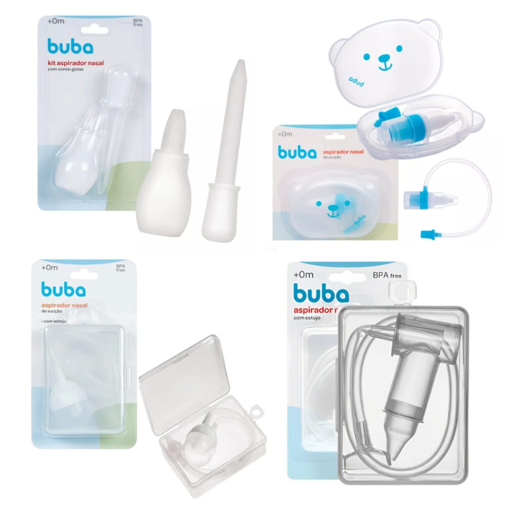 Aspirador Nasal Buba Branco Tipo Xo Febre +0 Meses Bebê — foto 3 de 3
