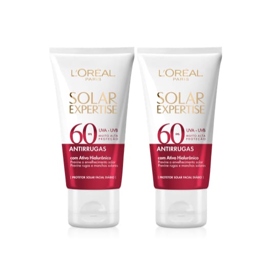 Protetor Solar Facial Antirrugas Fps 60 Loréal Kit 2 Unidade · Modelo: Expertise Facial Fps 60 — foto 3 de 3