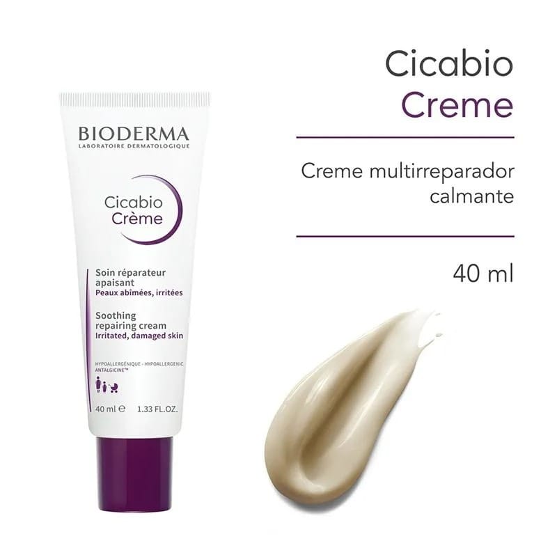 Creme Multirreparador Cicabio Calmante Corpo e Rosto Caixa 40ml… · GTIN 3401347869546 — foto 2 de 2