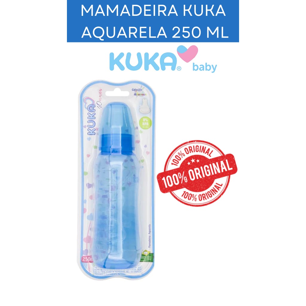 Mamadeira Kuka 1416 Silicone 250ml BPA Free Azul — foto 7 de 7