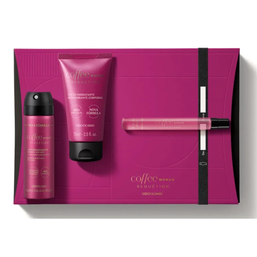Kit Presente Coffee Seduction Feminino Boticário (3 Itens) · GTIN 7891033364855 — foto 3 de 3
