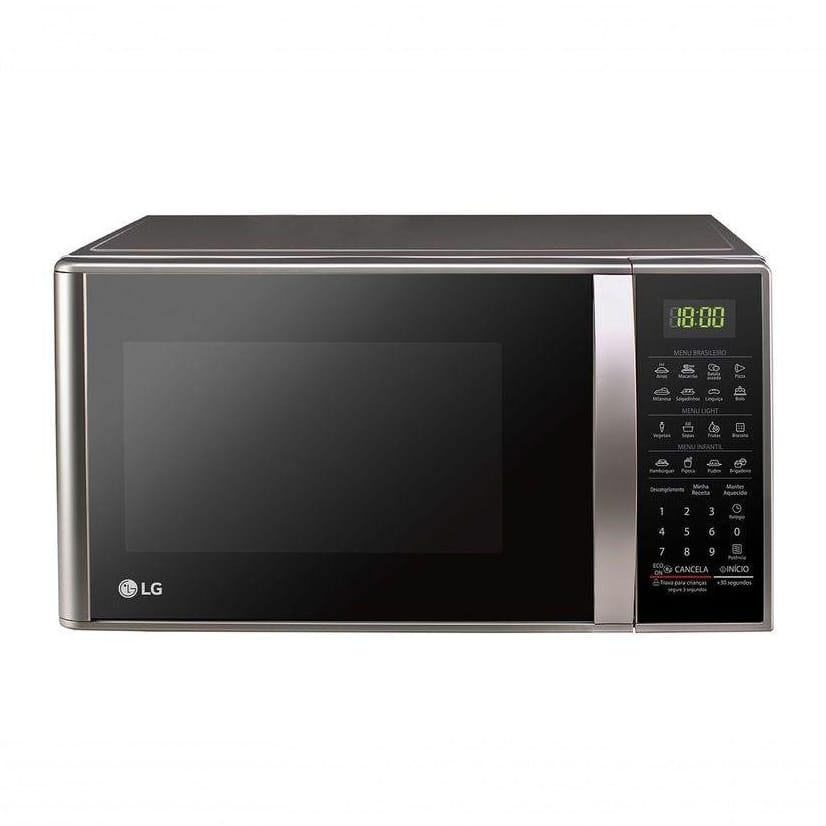 Micro-ondas LG 30 litros Prata Limpa Fácil (MS3043BRA) — foto 4 de 4