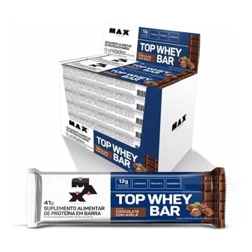 Top Whey Max Titanium Bar Protein Cx 12un Sabores Nova Sabor… · GTIN 7791813949619 — foto 2 de 2