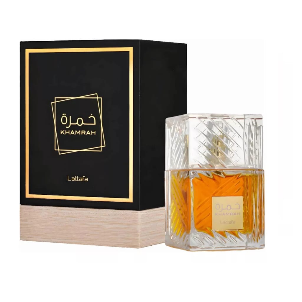 Perfume Lattafa Khamrah Eau De Parfum Unissex 100ml · GTIN 7501221551164 — foto 7 de 7
