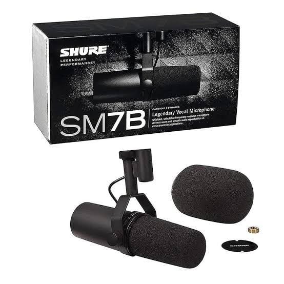 Microfone Shure Sm7b Dinâmico Vocal Para Estúdio Podcast Preto · Modelo: Microfone Shure Sm7B - Preto — foto 8 de 8