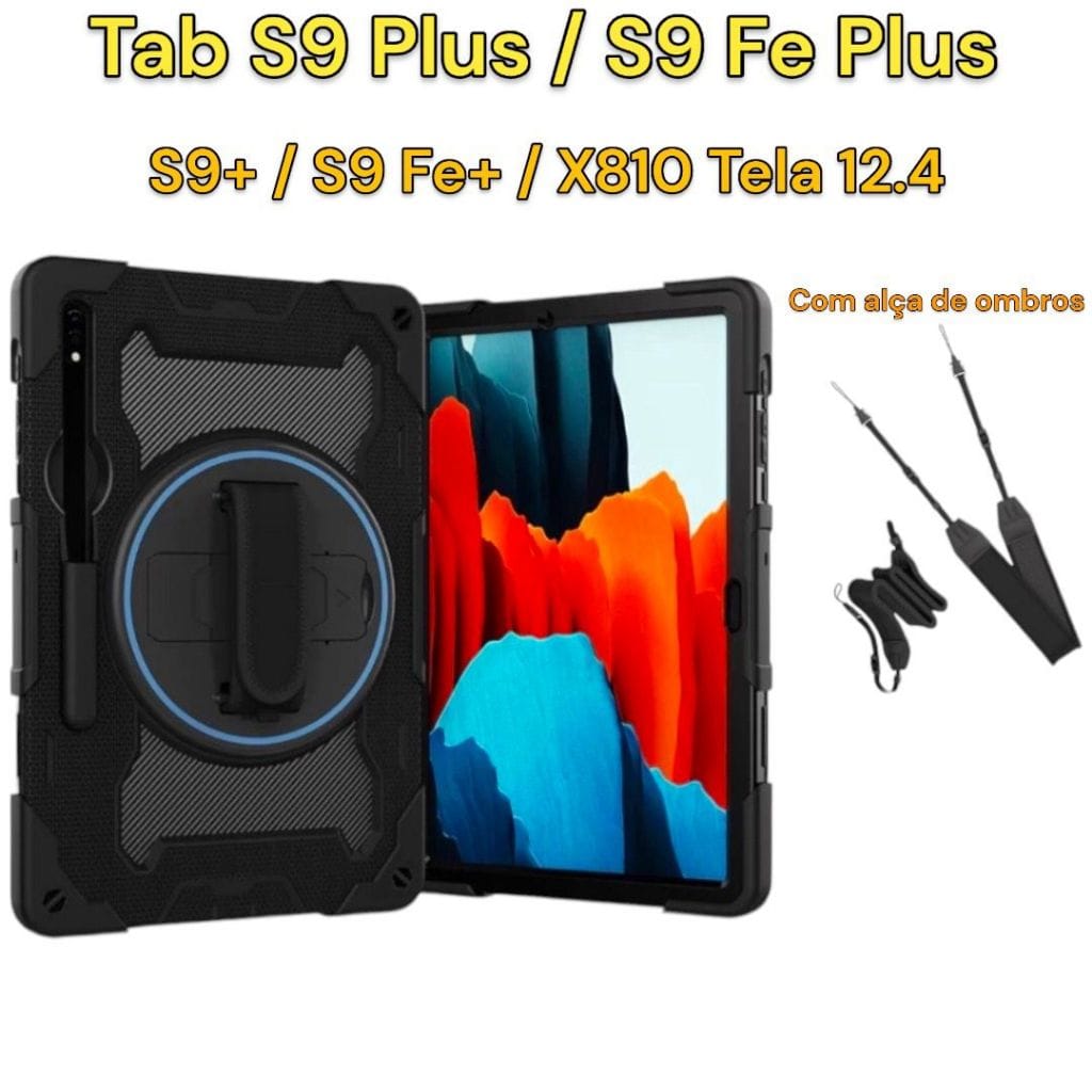 Capa para Samsung Galaxy Tab S9 Fe Plus 12,4 8/128 gb+capa cinza — foto 3 de 3