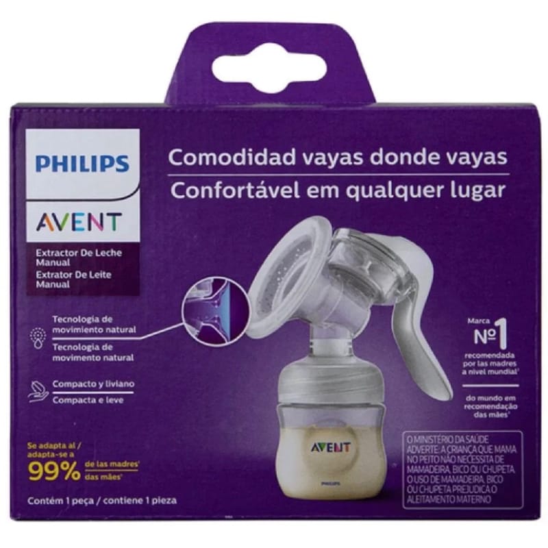 Extrator Bombinha Manual Philips Avent Pronta · Modelo: Lotus Avent Philips — foto 3 de 3
