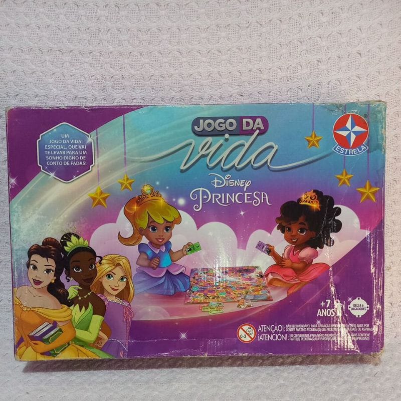 Jogo De Tabuleiro Jogo Da Vida Disney Princesa Estrela · MPN 1003601600085 — foto 2 de 2
