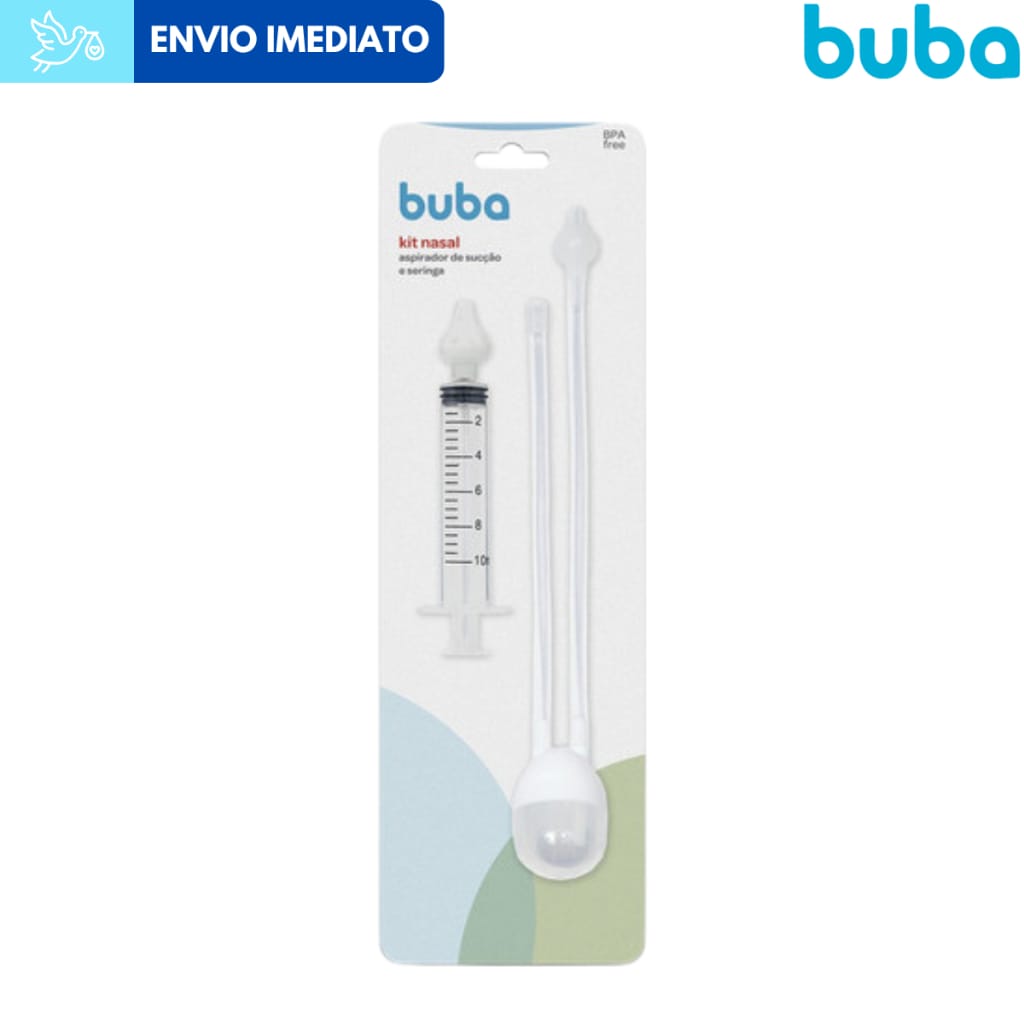 Aspirador Nasal Por Sucção Com Seringa Buba · Cor: Branco — foto 6 de 7