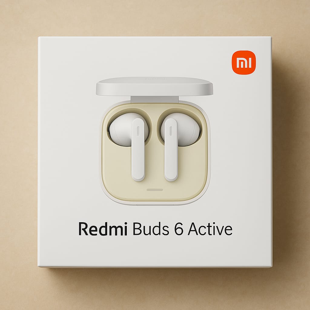 Xiaomi Redmi Buds 6 Active · Capacidade da bateria: 37 mAh · Conectividade: Bluetooth 5.4 · À prova d’água: IPX4 — foto 3 de 4