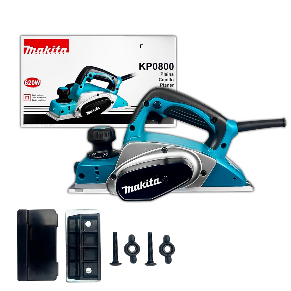 Plaina Para Madeira Kp0800 - Makita · Cor: Azul · Modelo: KP0800-110V — foto 2 de 2