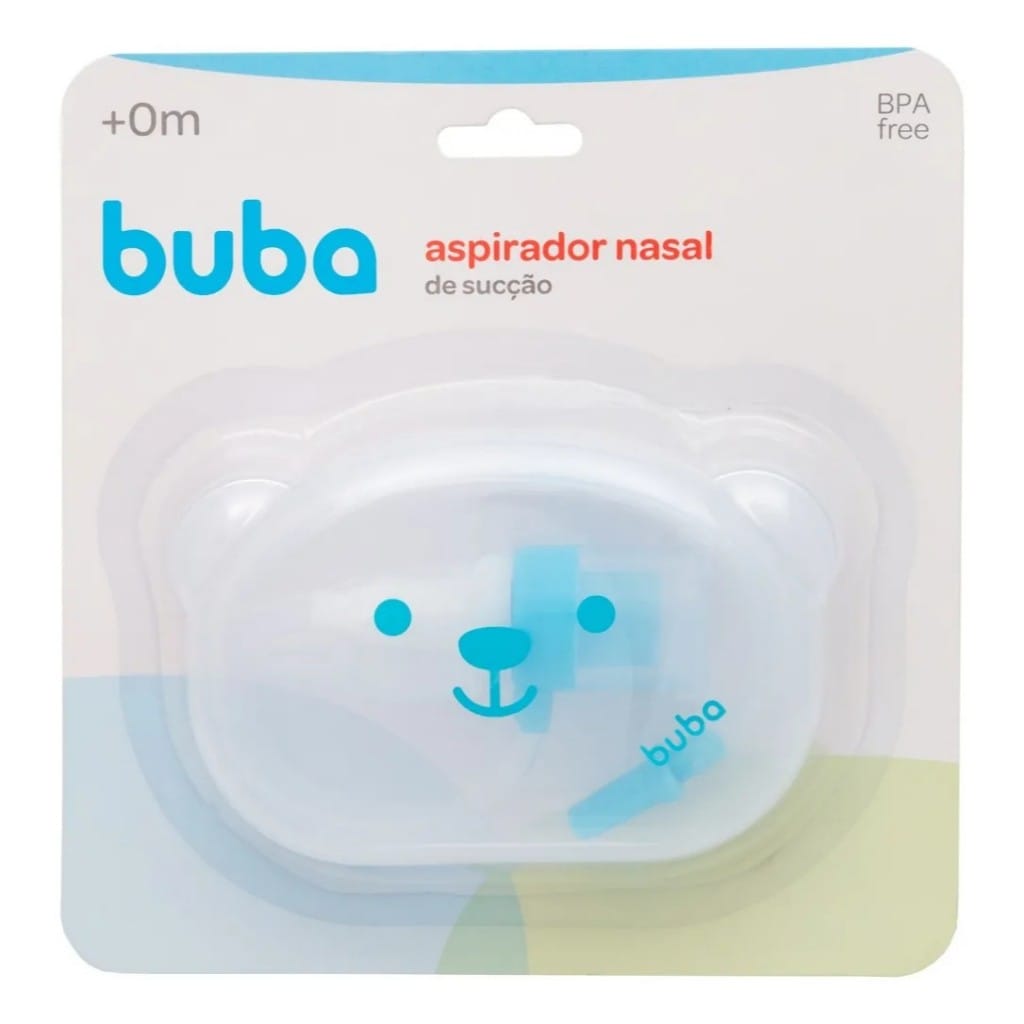 Aspirador Nasal De Sucção Infantil 17000 C/ Estojo Azul Buba · Modelo: Aspirador Nasal 17000 — foto 2 de 2