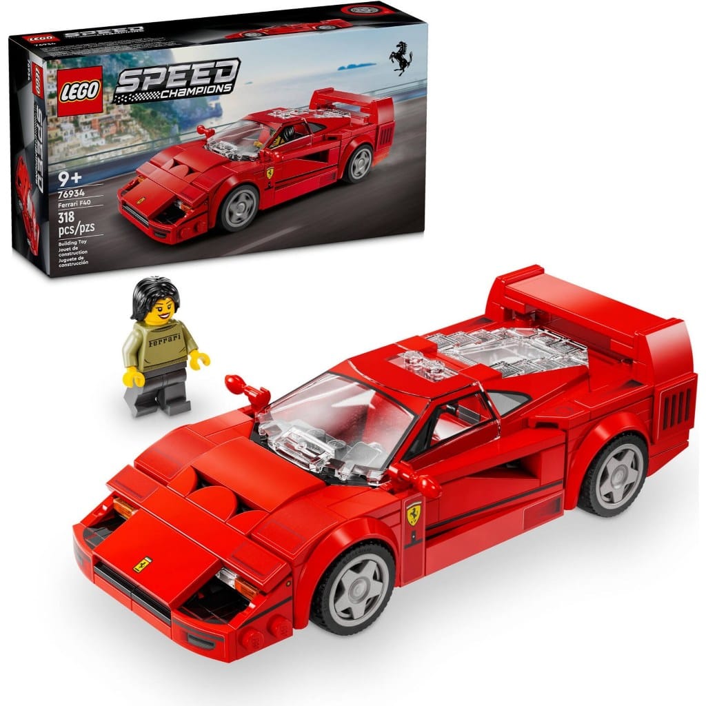 Foto de Lego Ferrari F40 Supercar 76934 · Faixa etária: 9+ · Coleção: Speed Champions