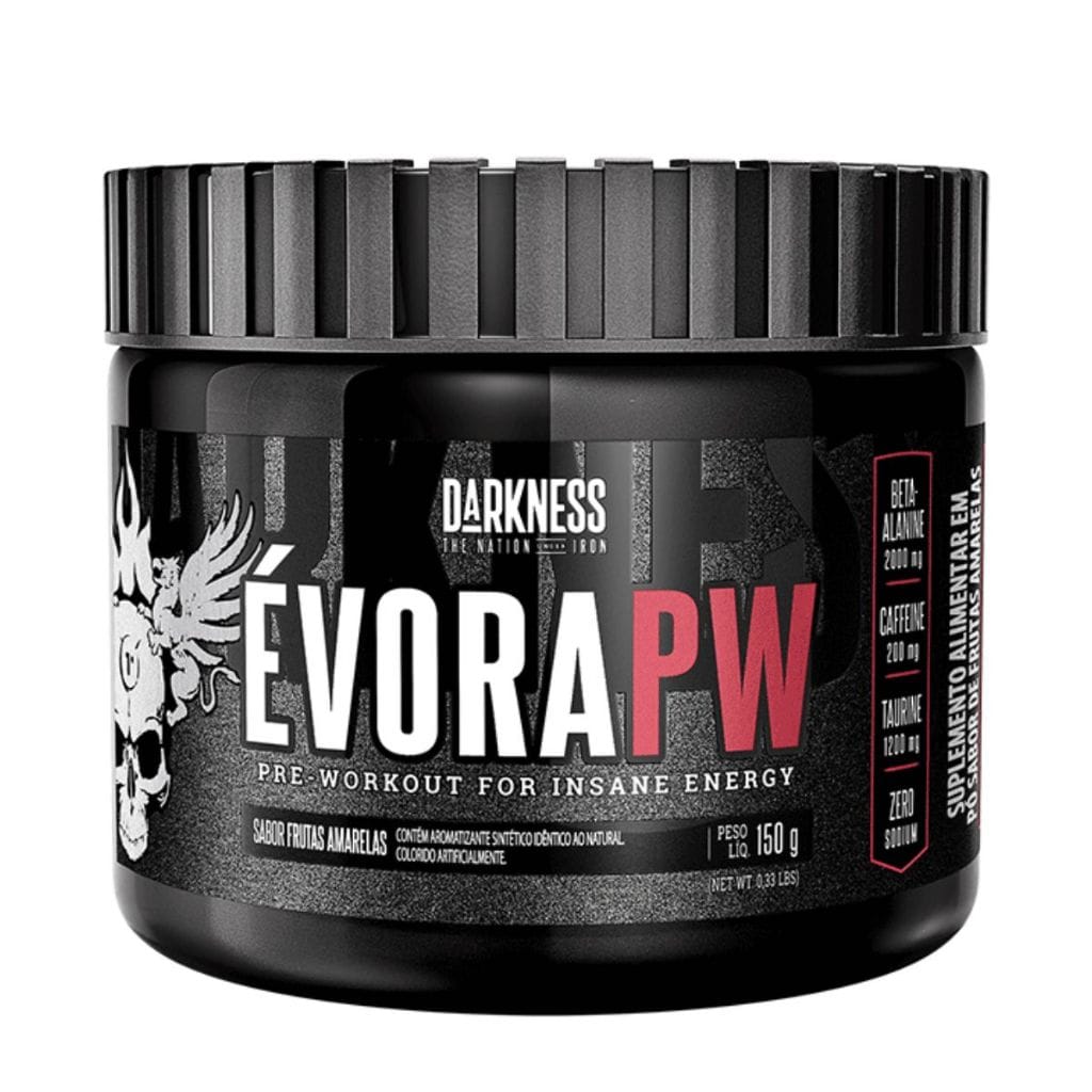 Pré Treino Darkness Evora Pw 150g - Integralmedica Frutas… · GTIN 6015608695637 — foto 2 de 2
