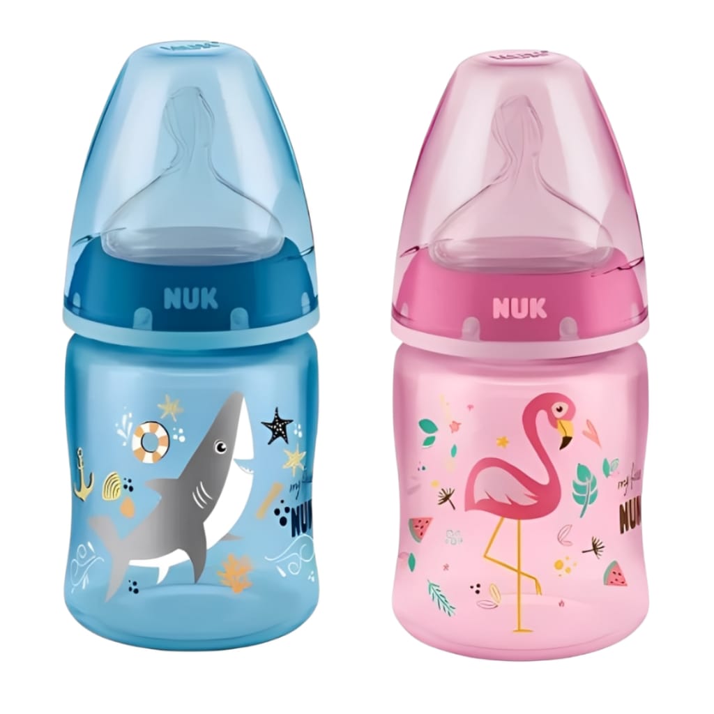 Mamadeira Nuk First Choice Temperatura Control S1 150ml Azul · Modelo: Mamadeira temp. control — foto 3 de 3