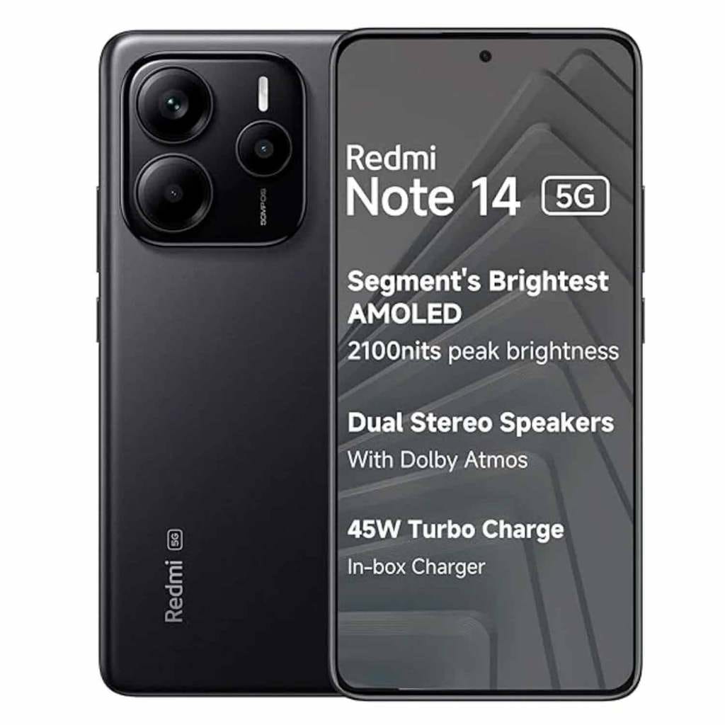 Xiaomi Redmi Note 14 5G · CPU: MediaTek Helio G99-Ultra · RAM: 8 GB · Armazenamento: 256 GB — foto 2 de 2