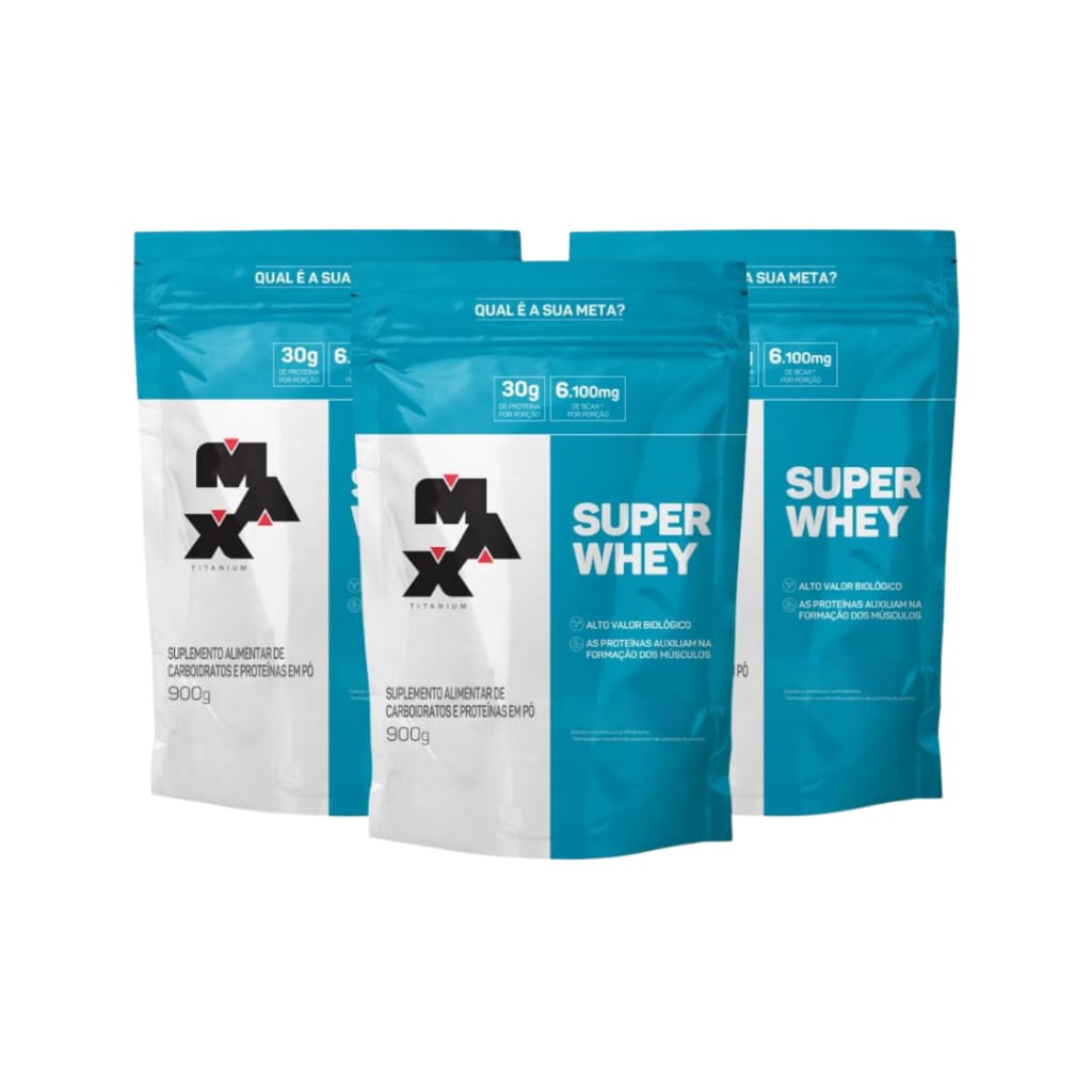 Super Whey Protein Refil 900g Max Titanium - Sabor Baunilha · GTIN 7898944774803 — foto 5 de 5