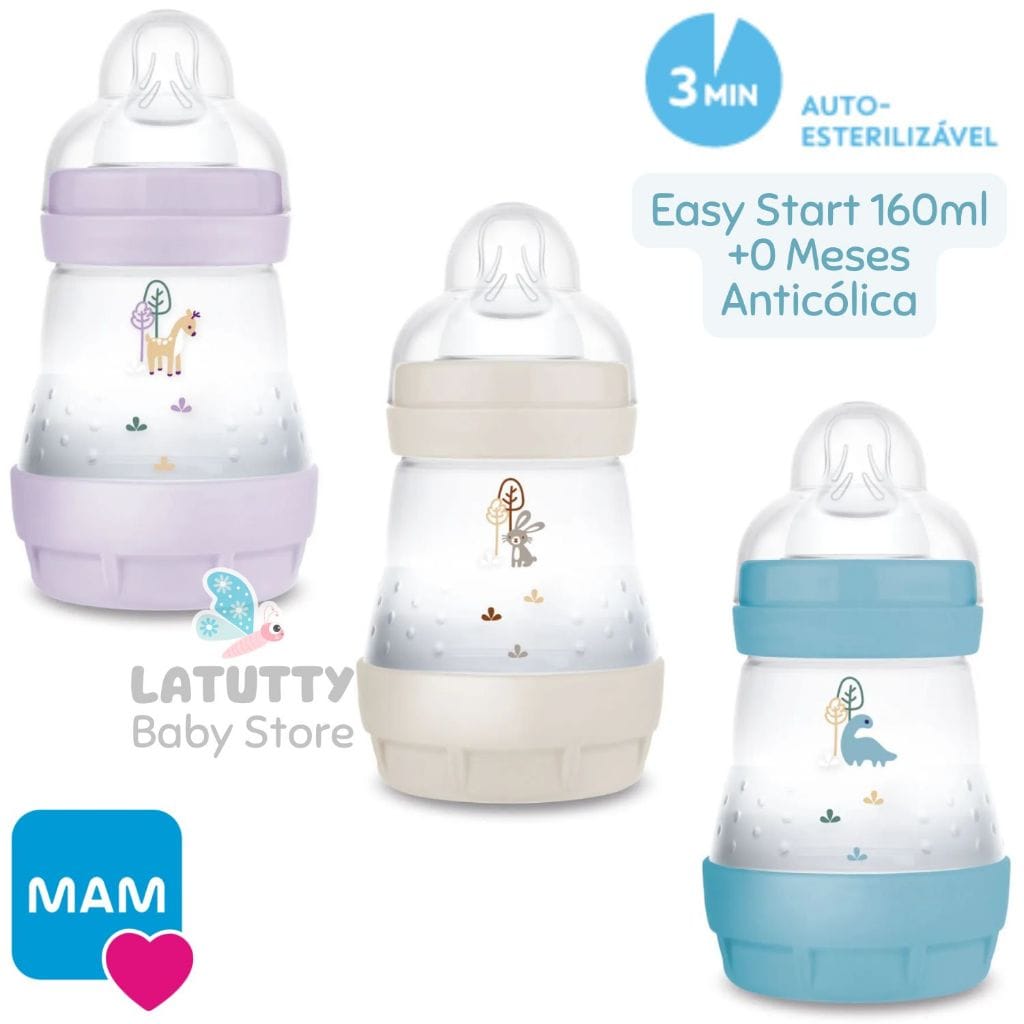 Mamadeira Mam Easy Start 160ml Zebrinha Bege 4652 · Modelo: Mamadeira Easy Start — foto 2 de 2