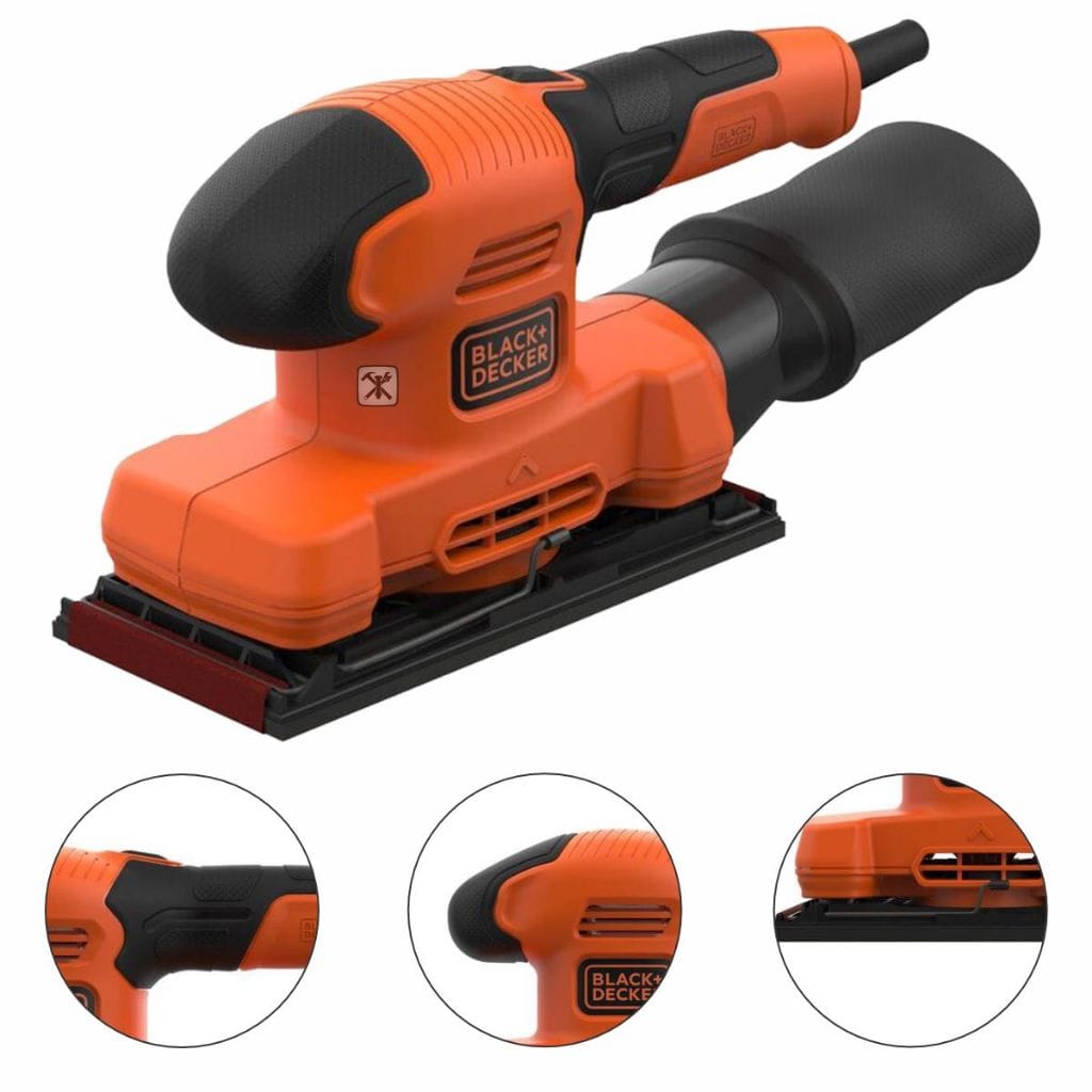 Black Decker Lixadeira Orbital 1/3 Folha 150w Black+decker · Modelo: Outros — foto 2 de 4