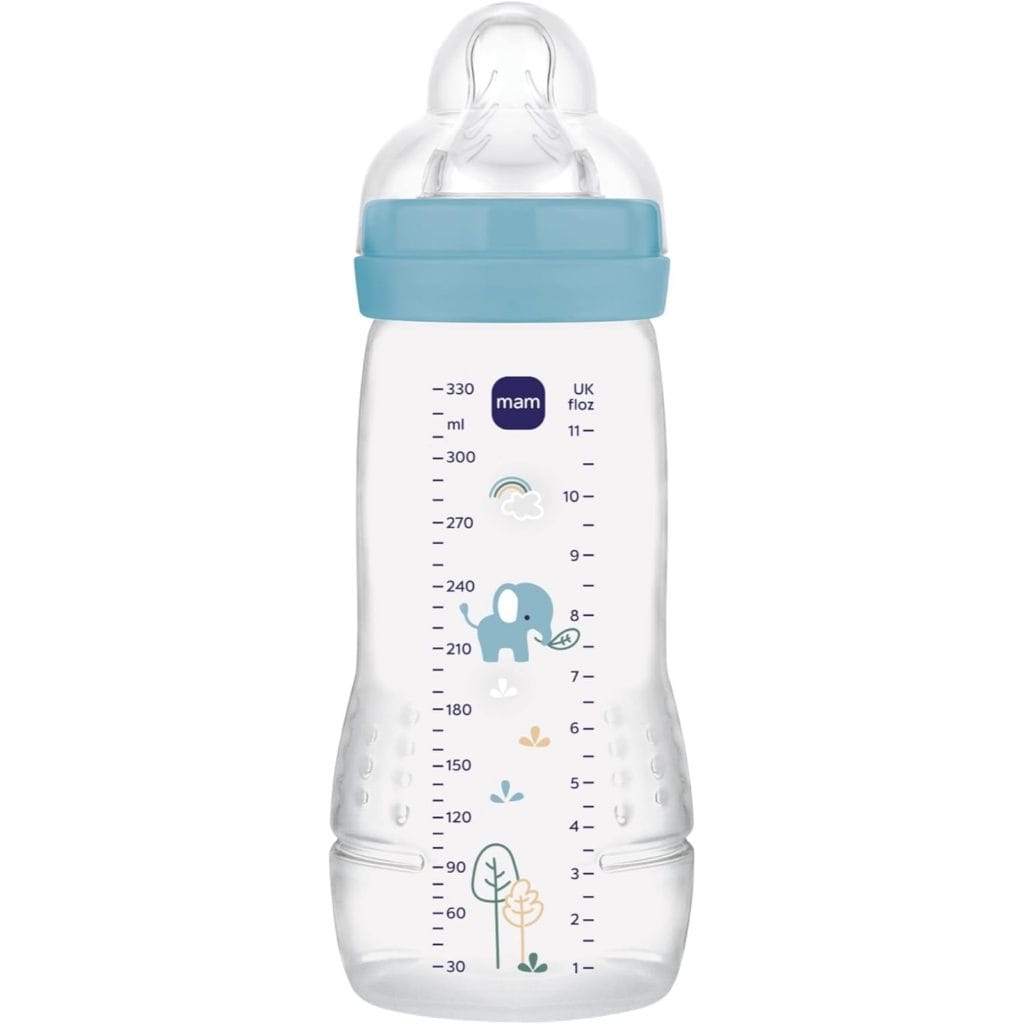 Mamadeira Easy Active Bico 4m+ Azul 330ml - MAM — foto 7 de 8