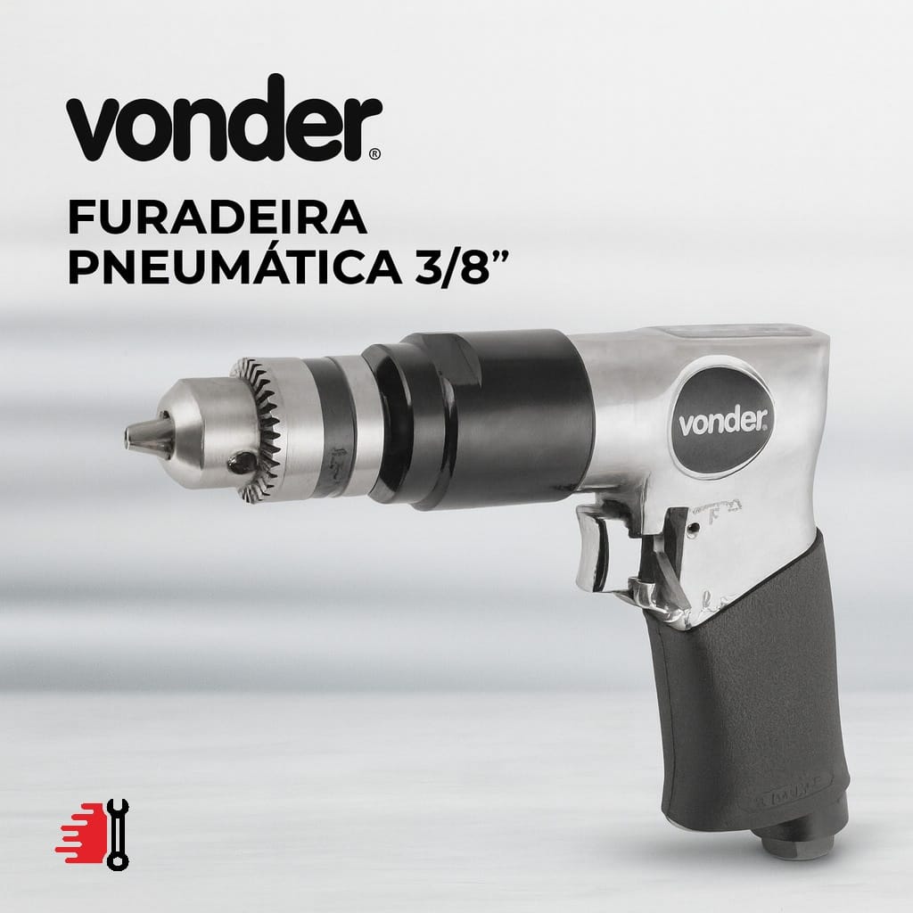 Furadeira Pneumática 3/8 Fp 380 Vonder · Cor: Preto — foto 4 de 6
