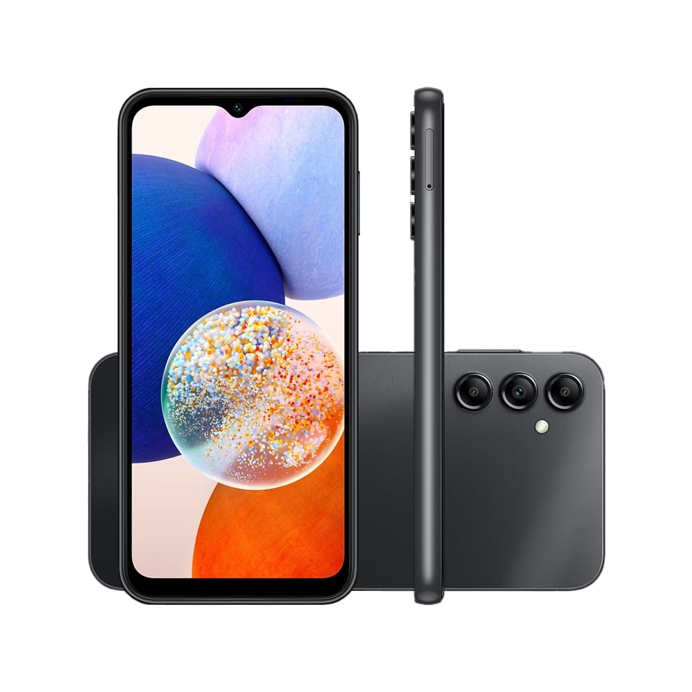 Samsung Galaxy A14 (MediaTek) 5G Dual SIM 64 GB black 4 GB RAM · CPU: MediaTek MT6833 Dimensity 700 — foto 4 de 8