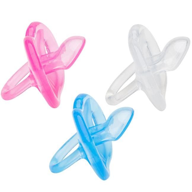 Chupeta Bico 100% Silicone Borboleta Tam 2 - Lolly · Cor: Azul · Modelo: Silicone Borboleta 2 — foto 3 de 3