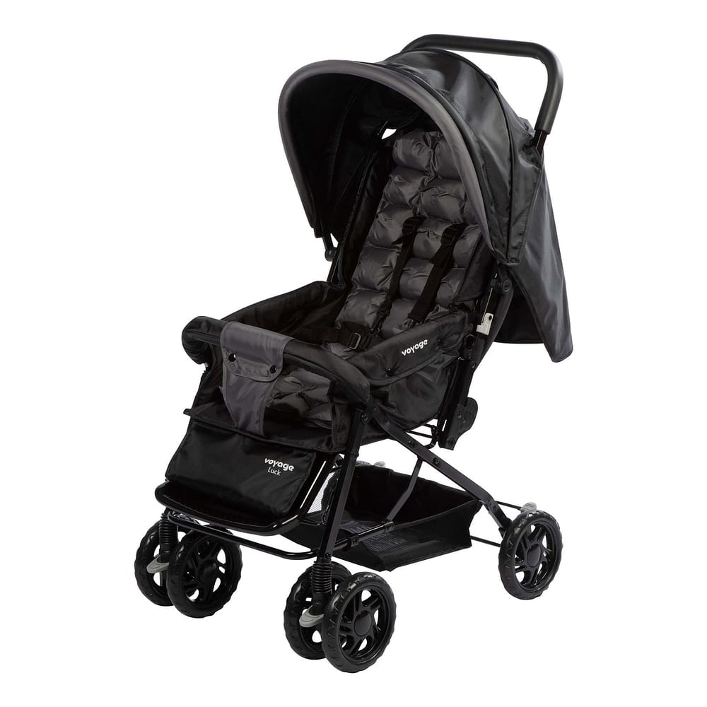 Carrinho De Bebê Retratil Luck - Voyage · Cor: Preto · Modelo: Voyage Preto Luck — foto 2 de 2