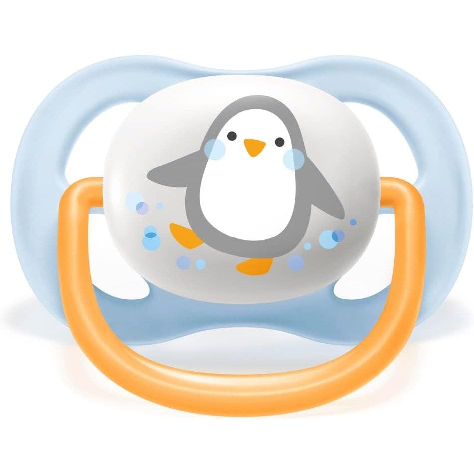 Chupeta Ultra Air Pinguim Azul 0-6 Meses Philips Avent — foto 8 de 8