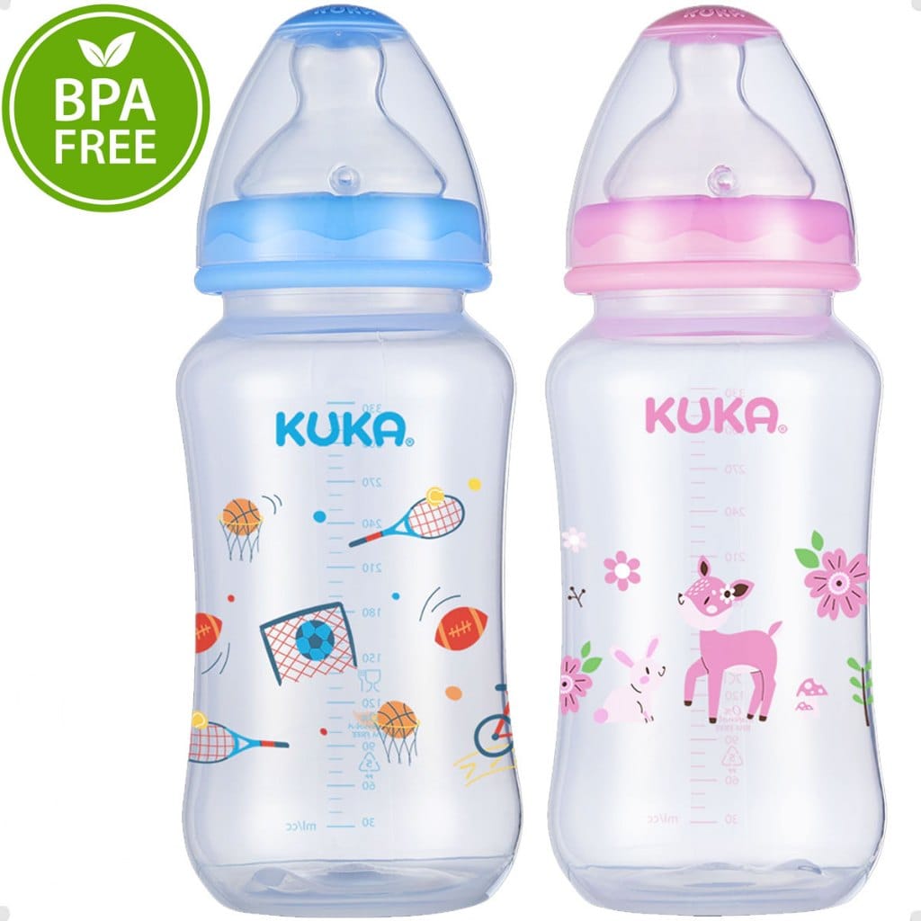 Mamadeira Kuka 330ml Silicone - Rosa · Modelo: Kuka Big Natural 330Ml Rosa — foto 2 de 3