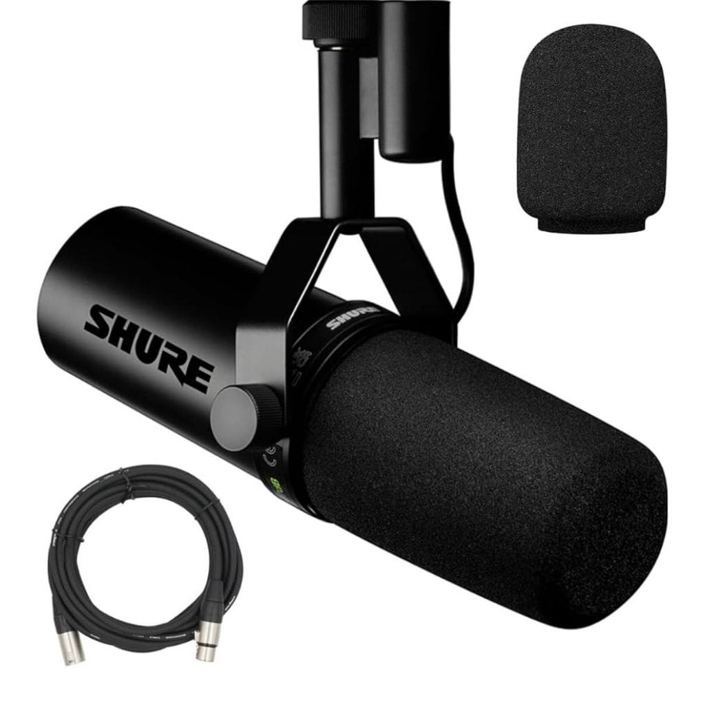 Microfone Shure Sm7b Dinâmico Vocal Para Estúdio Podcast Preto · Modelo: Microfone Shure Sm7B - Preto — foto 6 de 8