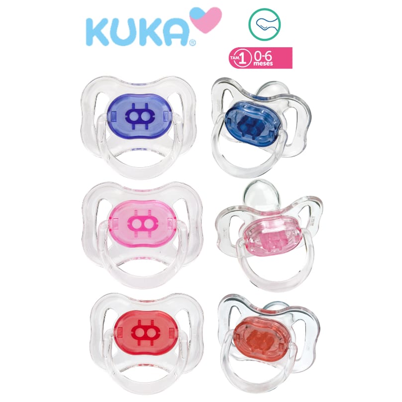 Chupeta Bico Anatômico Silicone Kuka Azul 0-6 Meses · Modelo: Não identificado — foto 2 de 2
