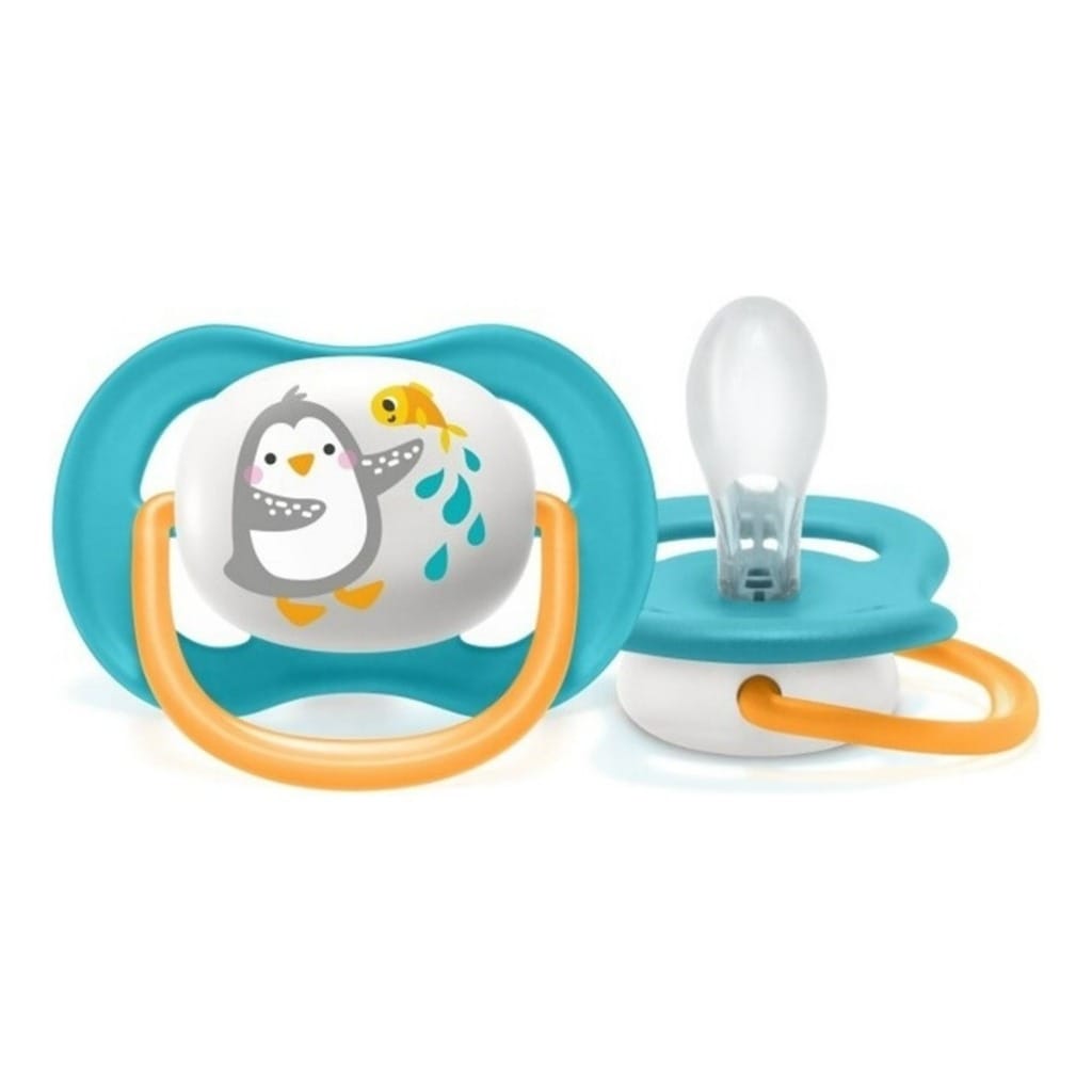 Chupeta Ultra Air Animais 6-18m Pinguim Azul Philips Avent · Modelo: Ultra air 6-18m penguin — foto 2 de 2