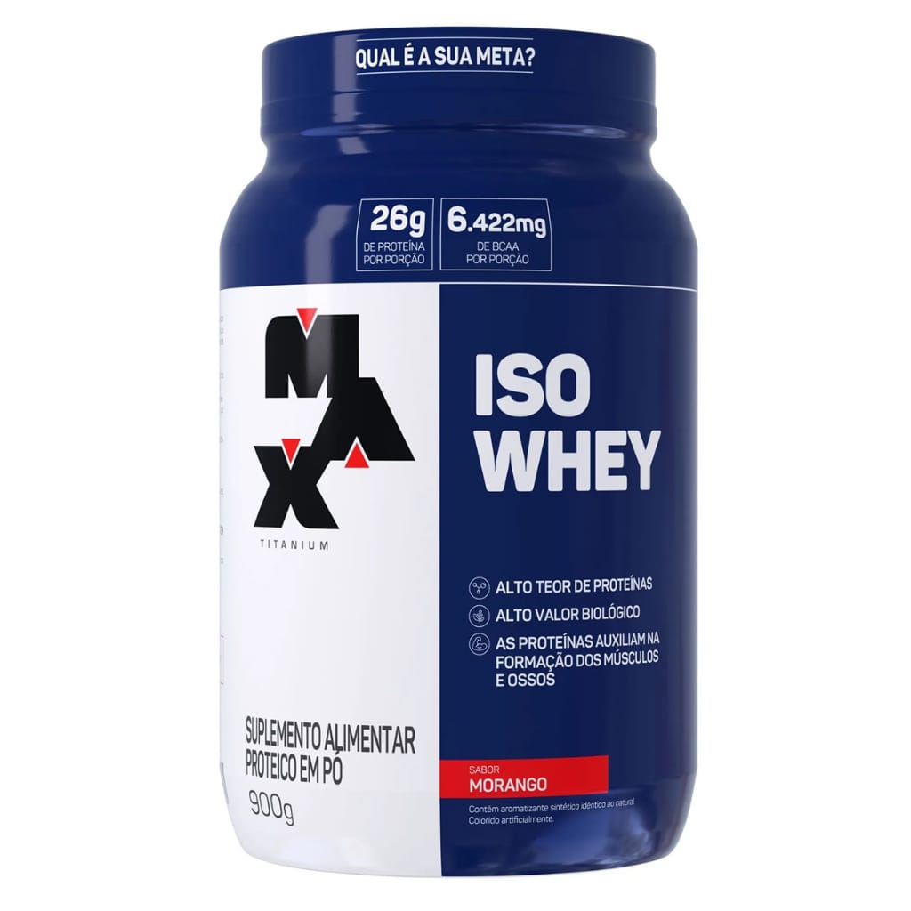 Whey Protein Isolado Max Titanium Iso Whey - Pote 900g Sabor… · GTIN 7899684850307 — foto 6 de 7