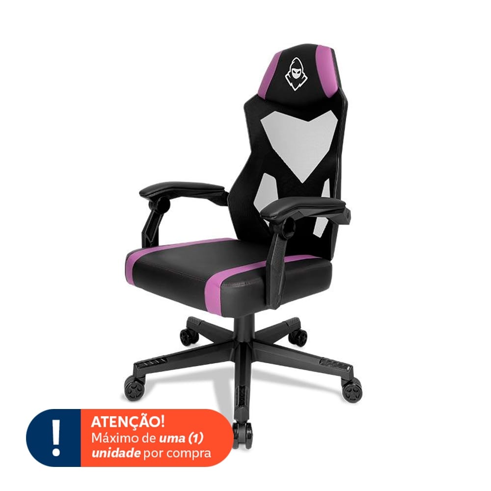 Cadeira Gamer Mancer Sektor, Preto E Roxo, Mcr-skr-bp01 — foto 6 de 6