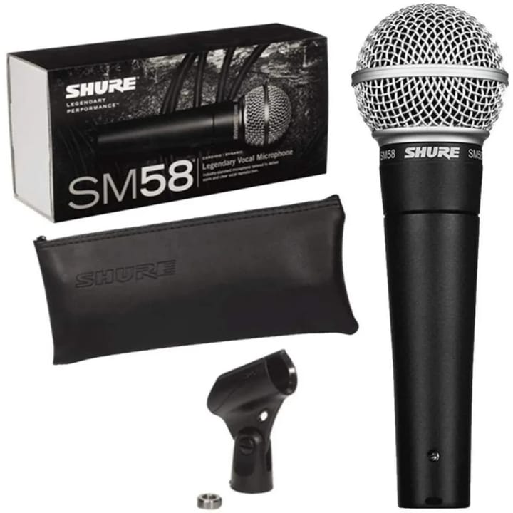 Microfone Shure Sm58-lc Dinâmico Cardióide · Cor: Preto · Modelo: Microfone shure sm58 — foto 3 de 3