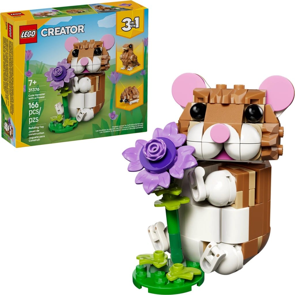 Lego Creator 31376 Hamster Adorável Com Uma Flor 166 Creator — foto 7 de 7