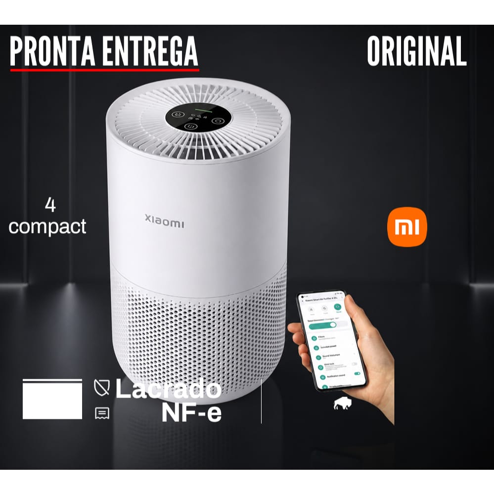 Purificador de ar inteligente Xiaomi 4 Compact Color Blanco · Cor: Branco · Modelo: Smart Air Purifier 4 Compact — foto 5 de 5