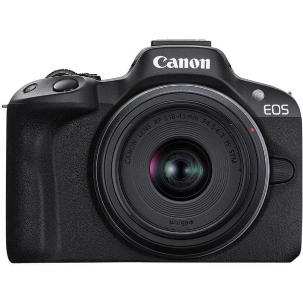 Câmera Branca Canon Eos R50 Lente Branca Rfstm De 18-45mm Branco — foto 2 de 4