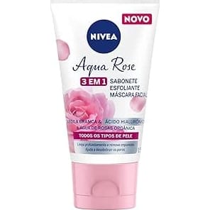 NIVEA Aqua Rose 3 em 1 150ml, Sabonete, Esfoliante e Máscara… · GTIN 4005900889720 — foto 8 de 8