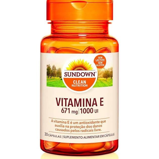 Vitamina E 1000 UI 30 Cápsulas Sundown Naturals Sem Glúten · GTIN 30768026424 — foto 6 de 6