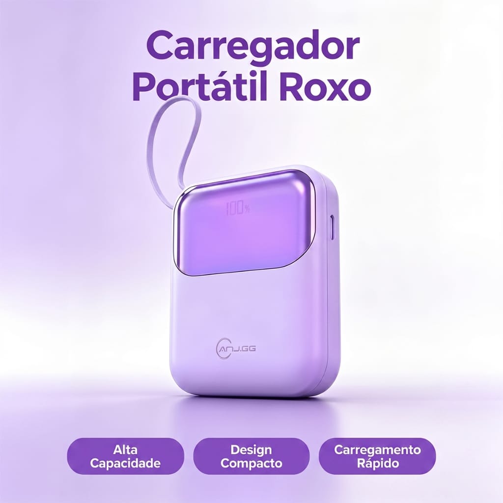 Carregador Portátil Power Bank Turbo voo transporte aéreo… · Cor: Preto · Modelo: Power Bank 10000mah — foto 2 de 2