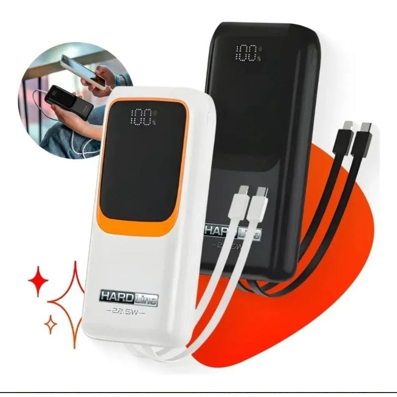 Carregador Portátil Power Bank Turbo 20000mah universal para… · Cor: Preto · Modelo: Power Bank 20000mah — foto 2 de 2