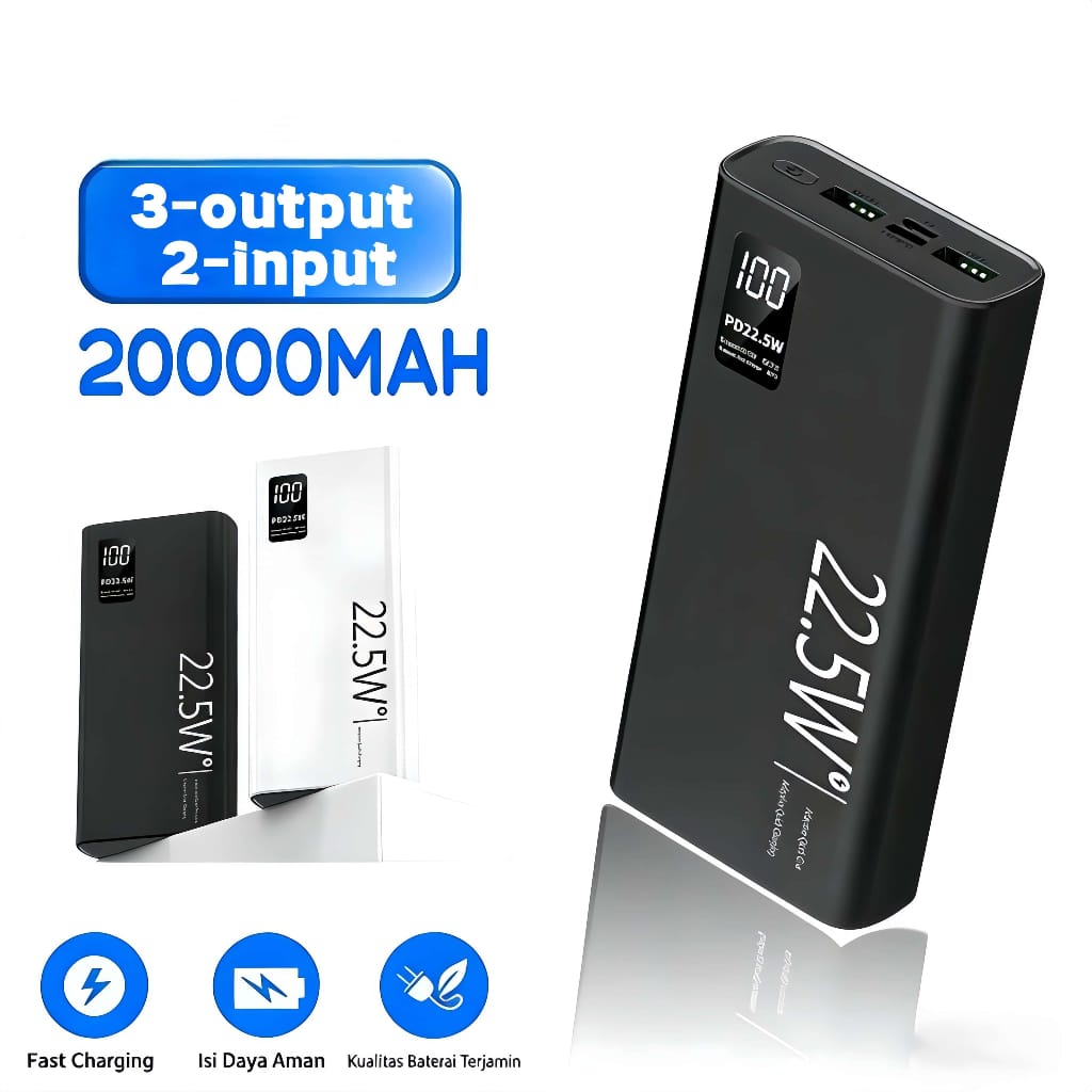 Carregador Portátil 20000mah 4legacy Power Bank Rápido Display… · Cor: Cores · Modelo: Power Bank 20.000mah Display — foto 2 de 4