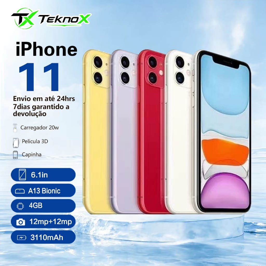 iPhone 11, Dual Sim, 64gb, 4gb Ram · Cor: Branco — foto 6 de 6