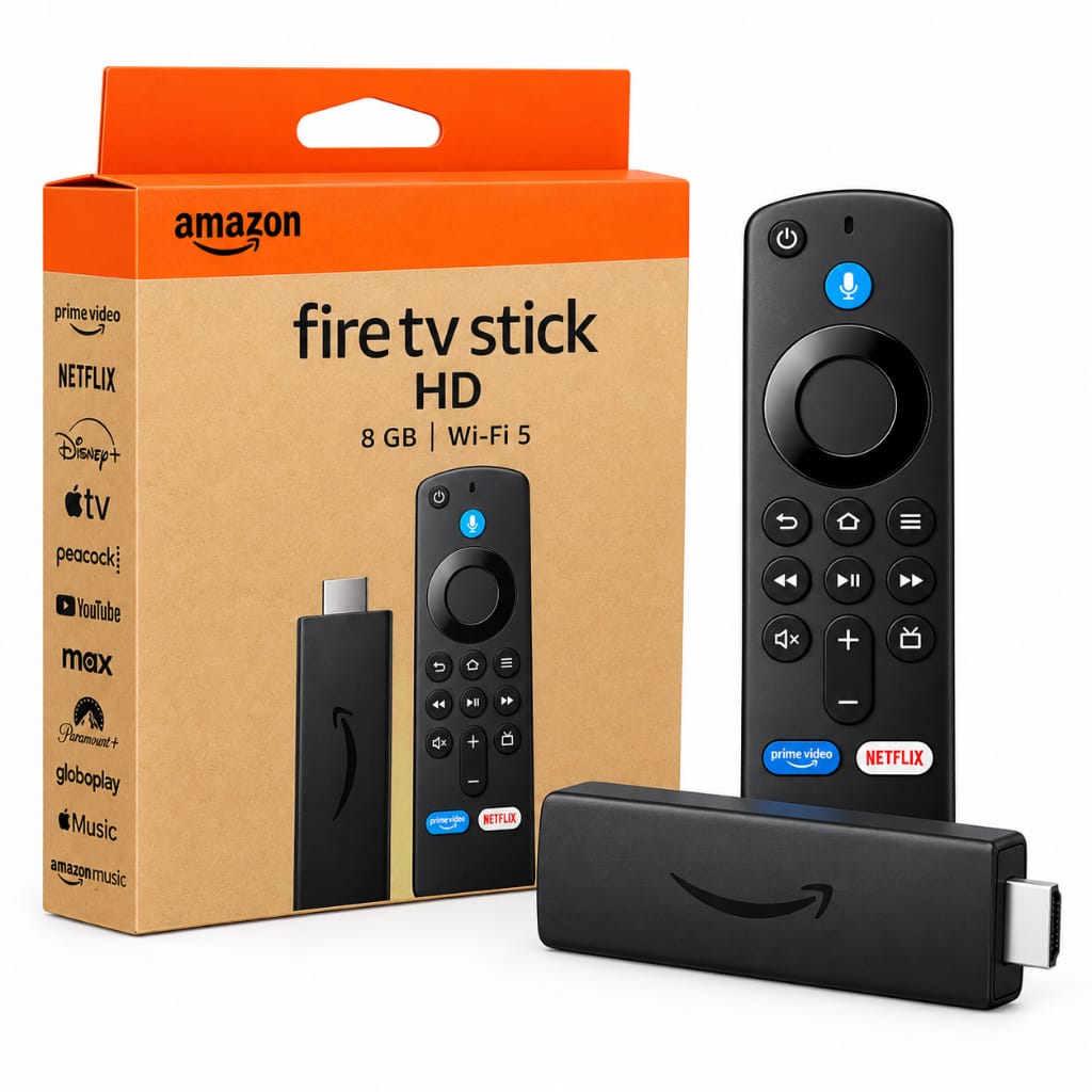 Amazon Fire TV Stick HD (2026) · Cor: Preto — foto 3 de 3