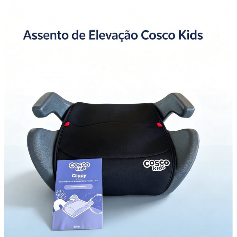 Cadeirinha De Elevação Booster Clippy Preto Cosco Kids Preto — foto 3 de 3